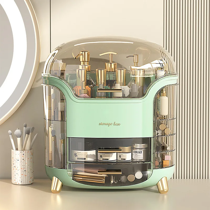 กล่องจัดเก็บเครื่องสำอางบนโต๊ะ - Luxury Skincare Tools บทวิจารณ์และราคา