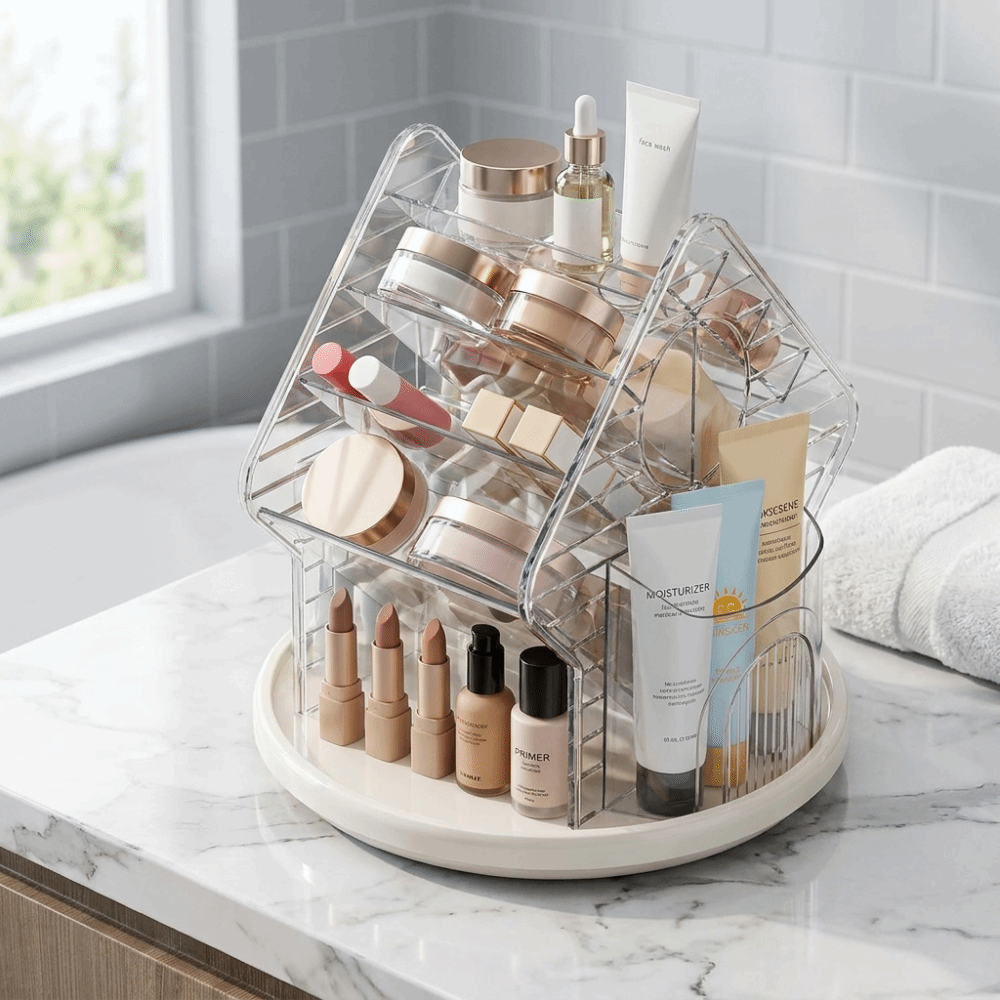 ที่จัดระเบียบเครื่องสำอางตั้งโ - Luxury Skincare Tools บทวิจารณ์และราคา