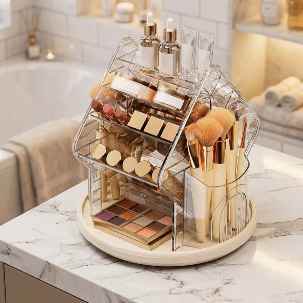 ที่จัดระเบียบเครื่องสำอางตั้งโ - Luxury Skincare Tools บทวิจารณ์และราคา