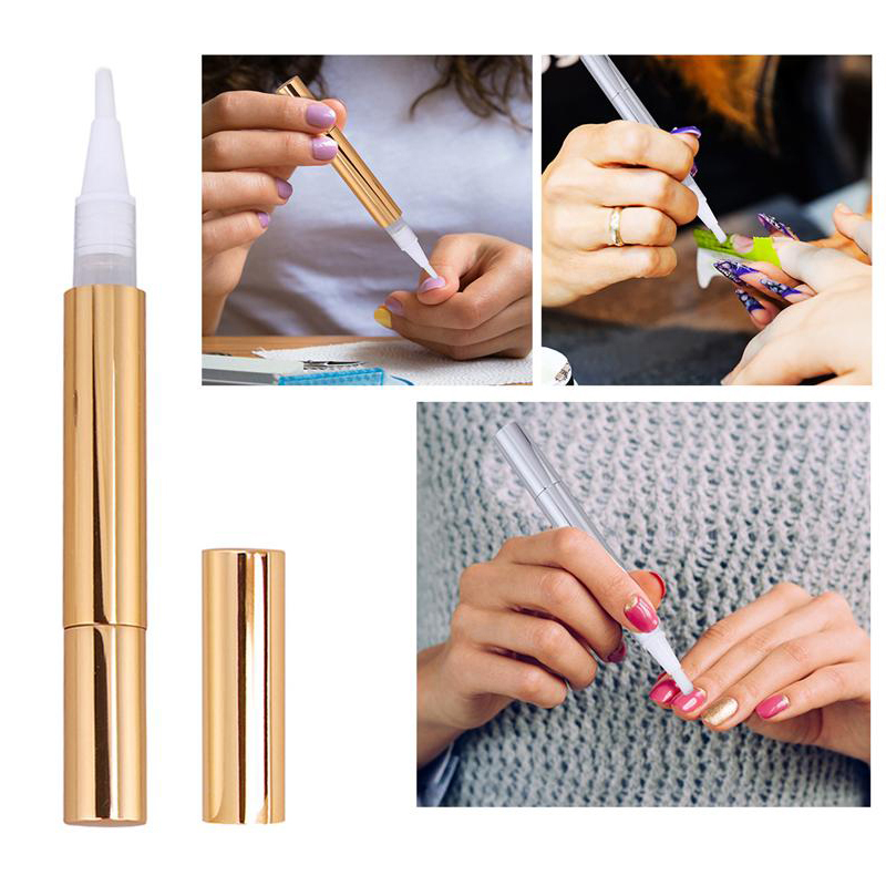 3ml gold Twist ปากกาเล็บเปล่าน - Luxury Skincare Packaging บทวิจารณ์และราคา